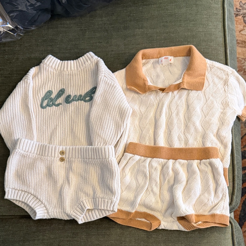 Target knit baby sets
